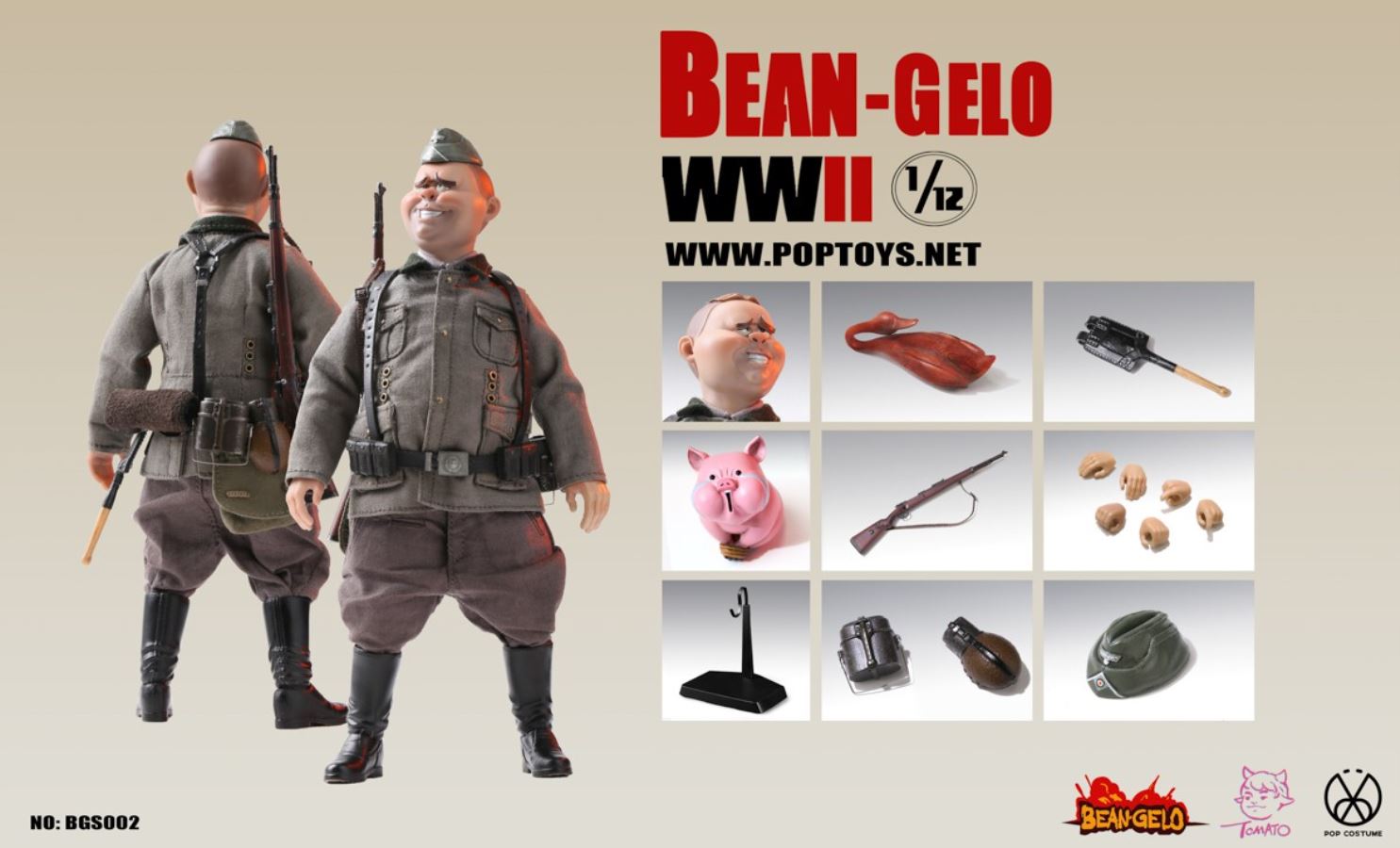 1/12 Bean-Gelo Cartoon World War II