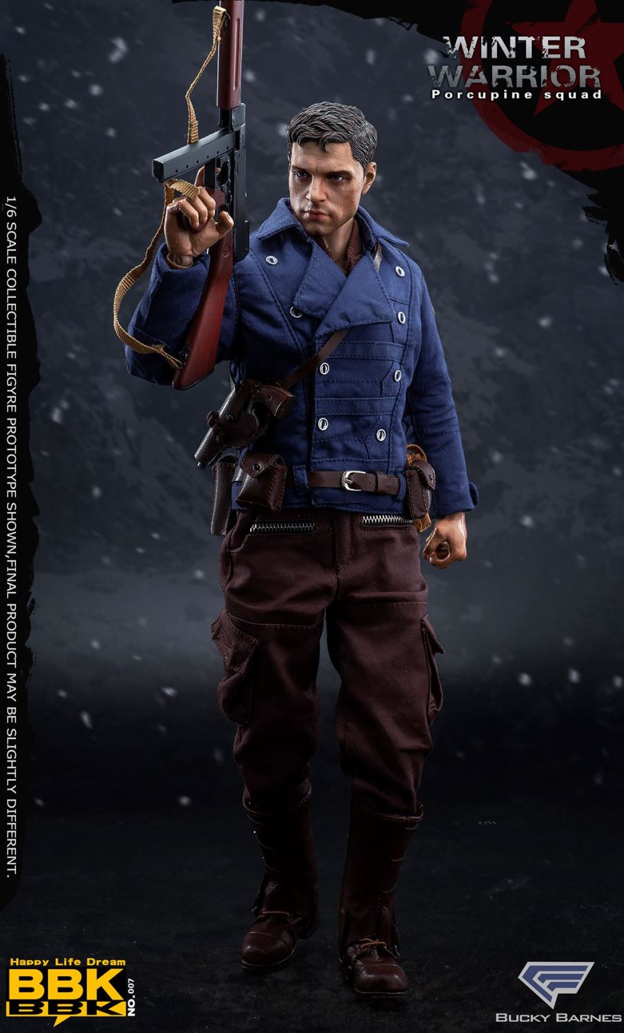 1/6 US World War II Porcupine Squad Winter Soldier - Barnes (BBK07)
