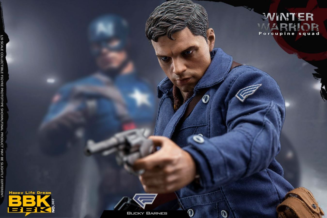 1/6 US World War II Porcupine Squad Winter Soldier - Barnes (BBK07)