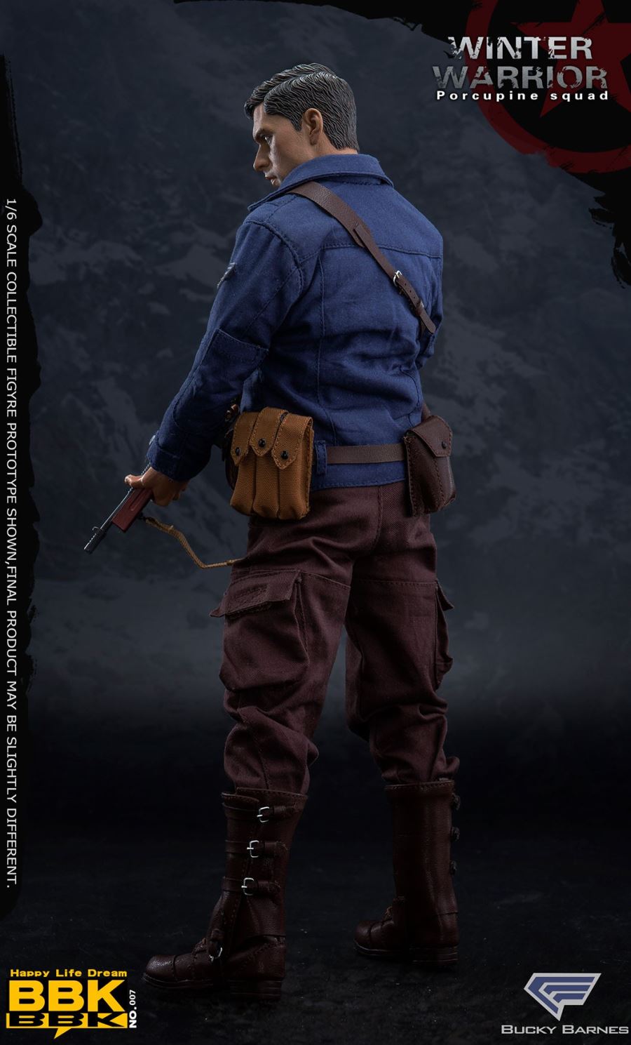 1/6 US World War II Porcupine Squad Winter Soldier - Barnes (BBK07)