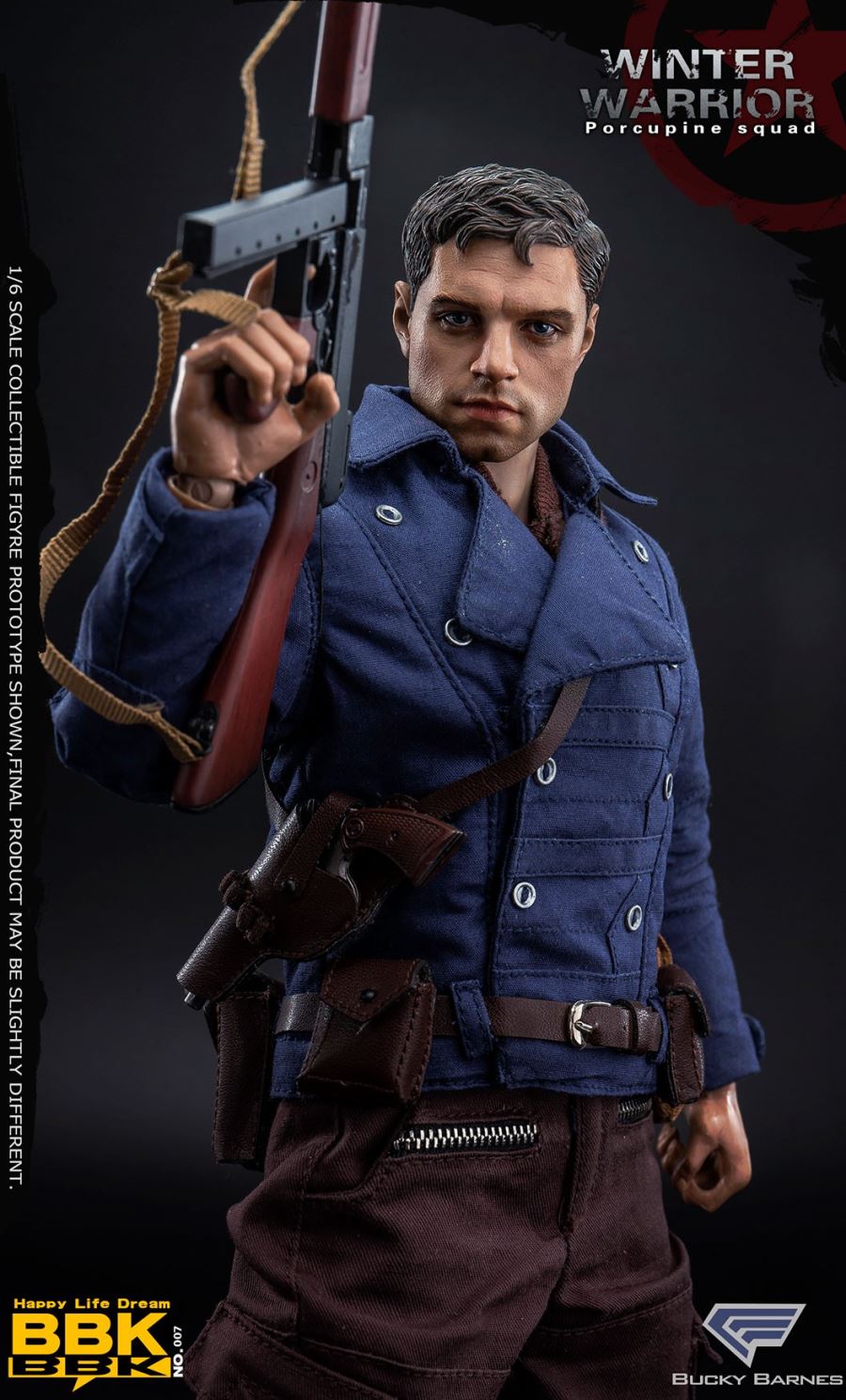 1/6 US World War II Porcupine Squad Winter Soldier - Barnes (BBK07)