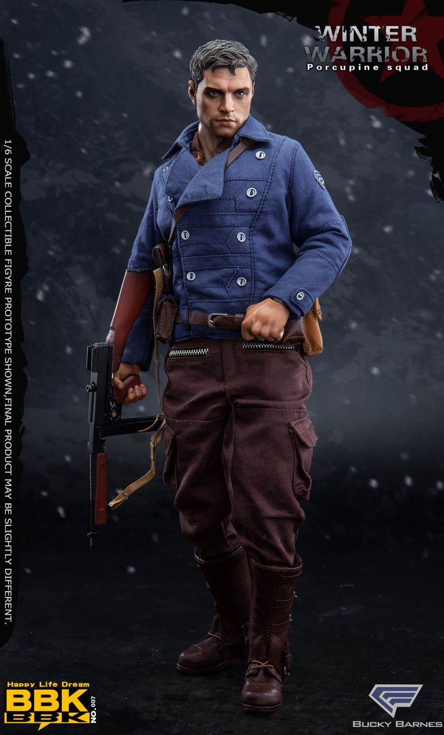 1/6 US World War II Porcupine Squad Winter Soldier - Barnes (BBK07)