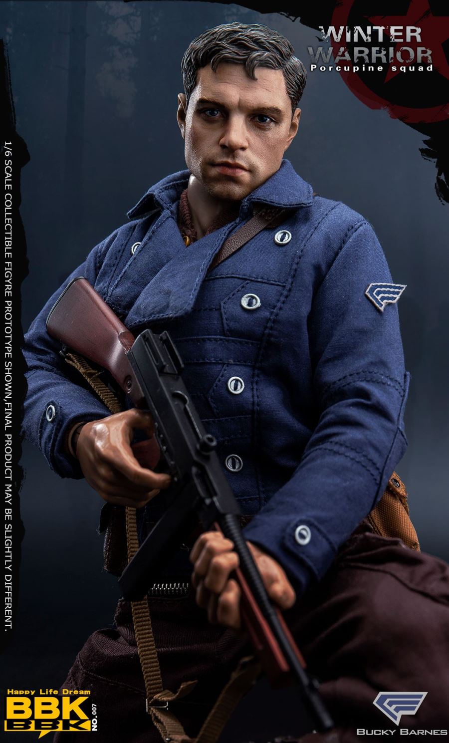 1/6 US World War II Porcupine Squad Winter Soldier - Barnes (BBK07)