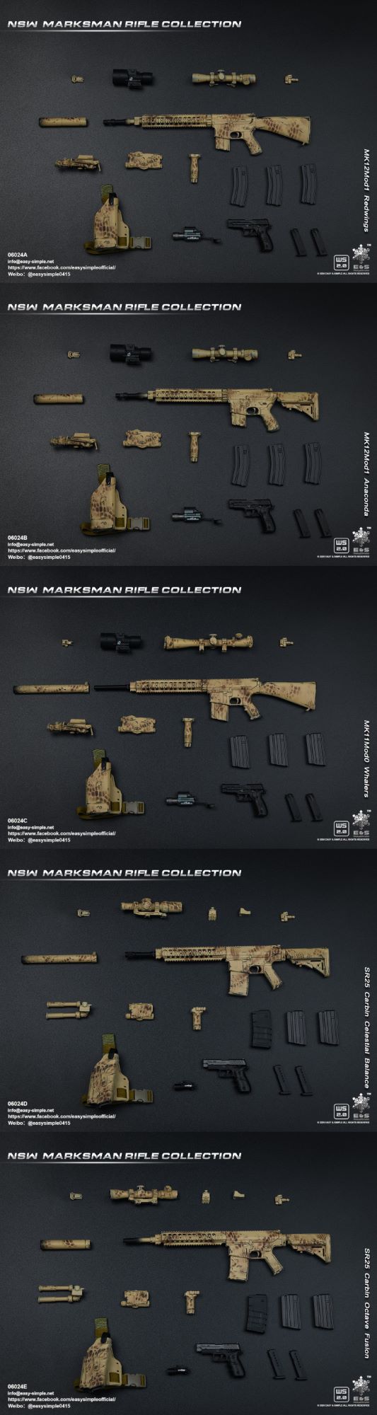 1/6 NSW Marksman Rifle Collection (06024)