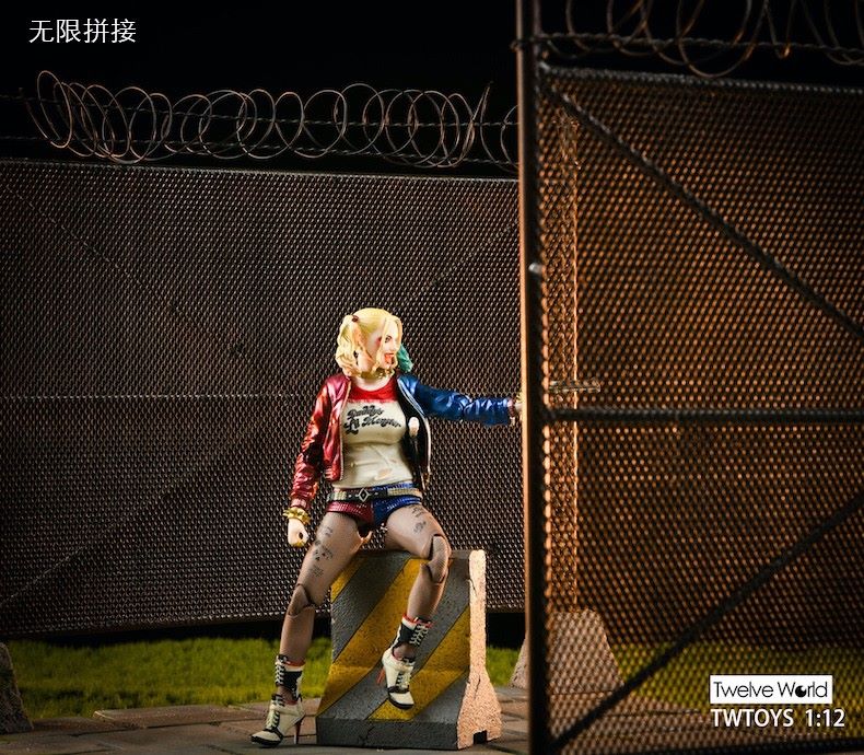 1/12 Trash Can + Barbed Wire Scene