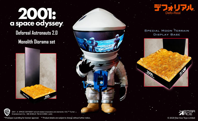 Deforeal 2001: A Space Odyssey Astronaut 2.0 Monolith Diorama Set
