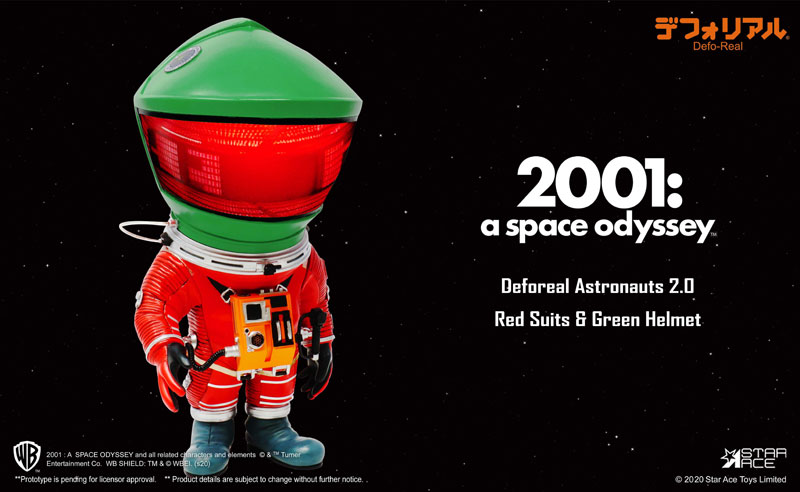Deforeal 2001: A Space Odyssey Astronauts 2.0 Red Suit & Green Helmet