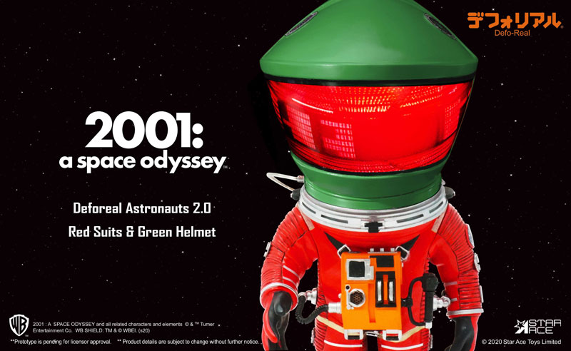 Deforeal 2001: A Space Odyssey Astronauts 2.0 Red Suit & Green Helmet