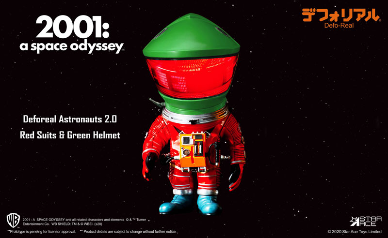 Deforeal 2001: A Space Odyssey Astronauts 2.0 Red Suit & Green Helmet