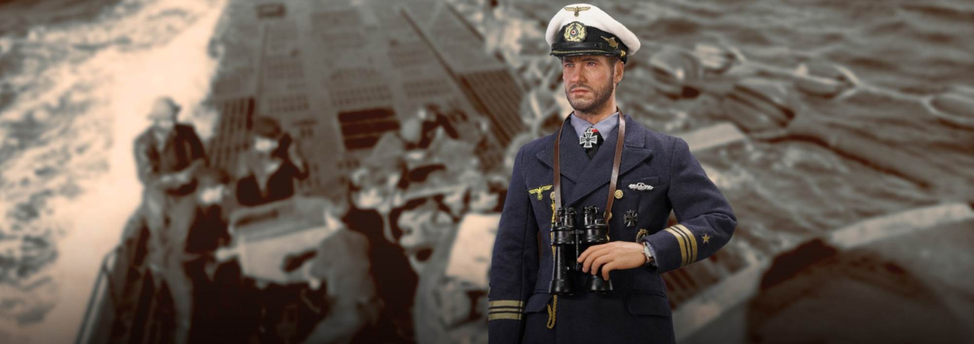 1/6 BBlue Sea Wolf Pack - World War II U Boat Captain