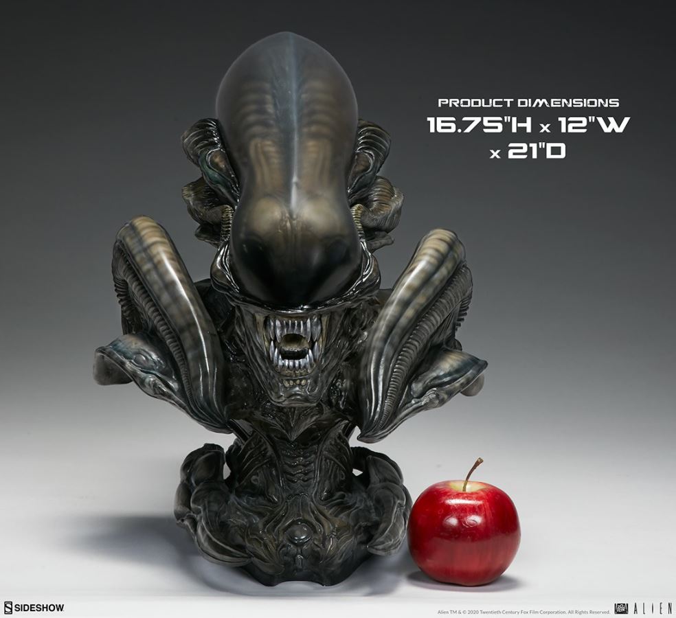 16.75 inch Alien Xenomorph Parasite Mythos Alien Bust (#400323)