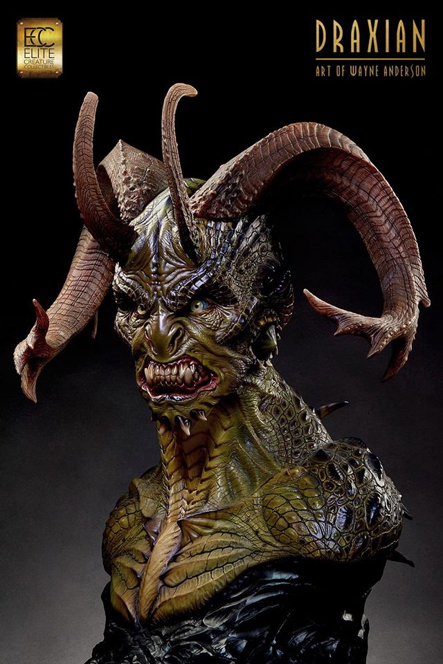 Draxian Bust (Art of Wayne Anderson)