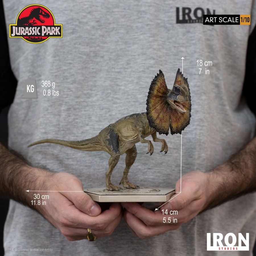 Dilophosaurus Art Scale 1/10 - Jurassic Park