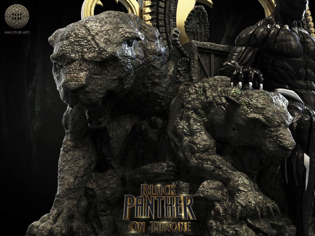 Black Panther on Throne