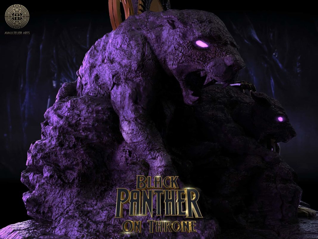 Black Panther on Throne