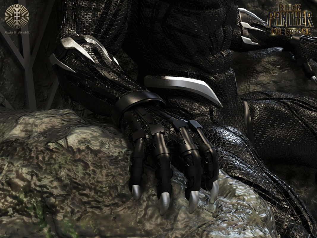 Black Panther on Throne