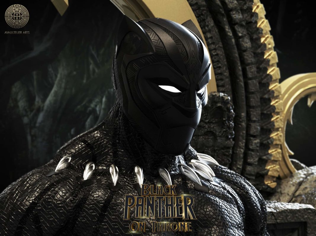 Black Panther on Throne