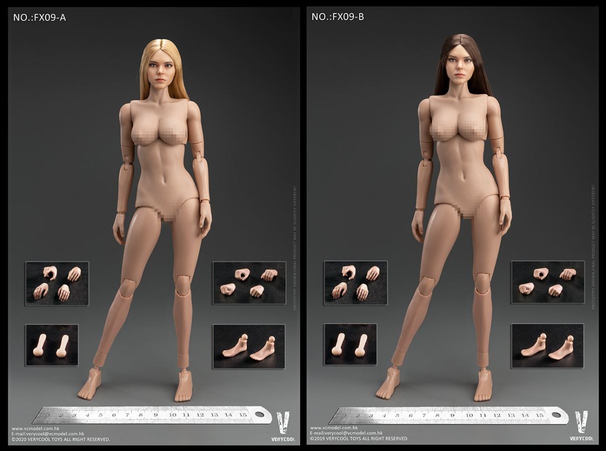1/6 Western Beauty Head Sculpt + VC 3.0 Female Body Set