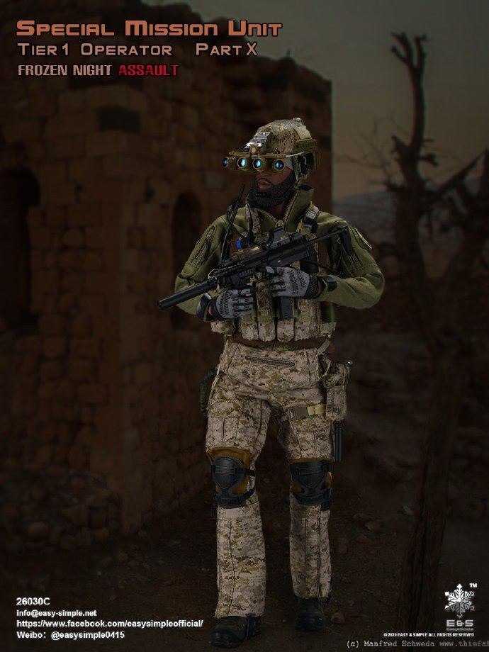 1/6 Special Mission Tier 1 Operator Part x Frozen Night Assault