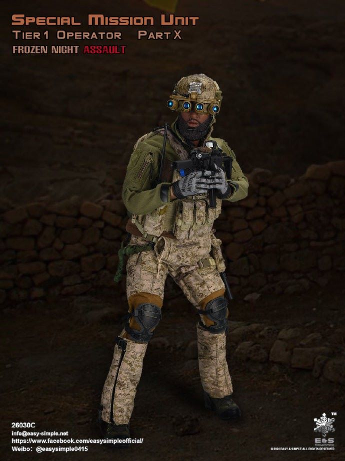 1/6 Special Mission Tier 1 Operator Part x Frozen Night Assault