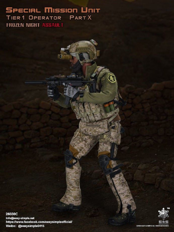 1/6 Special Mission Tier 1 Operator Part x Frozen Night Assault