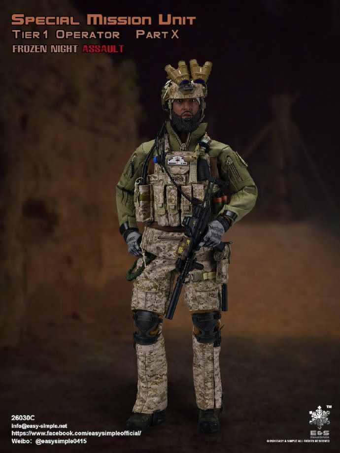 1/6 Special Mission Tier 1 Operator Part x Frozen Night Assault