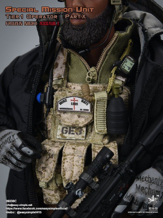 1/6 Special Mission Tier 1 Operator Part x Frozen Night Assault