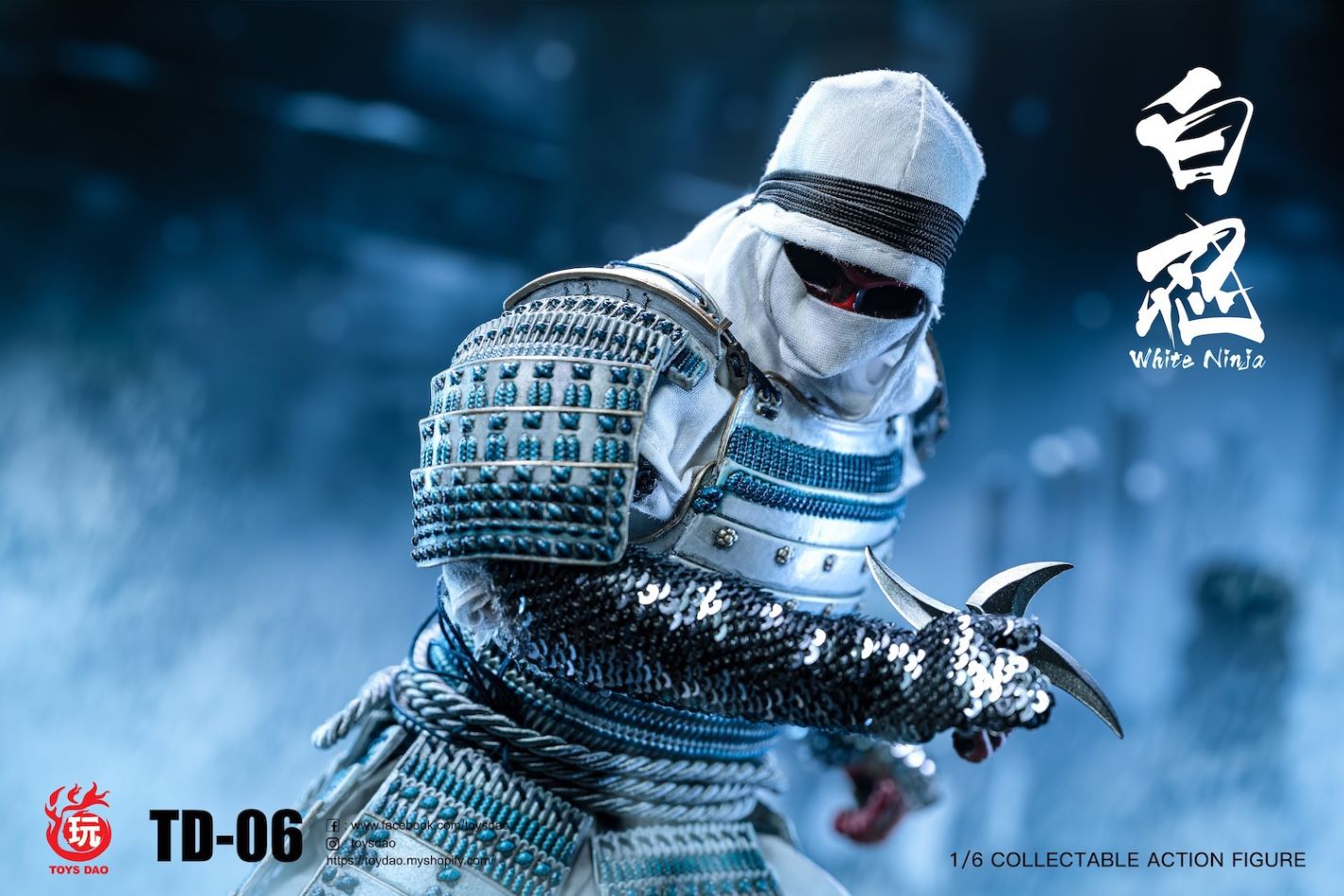 1/6 White Armor Ninja Suit #TD-06