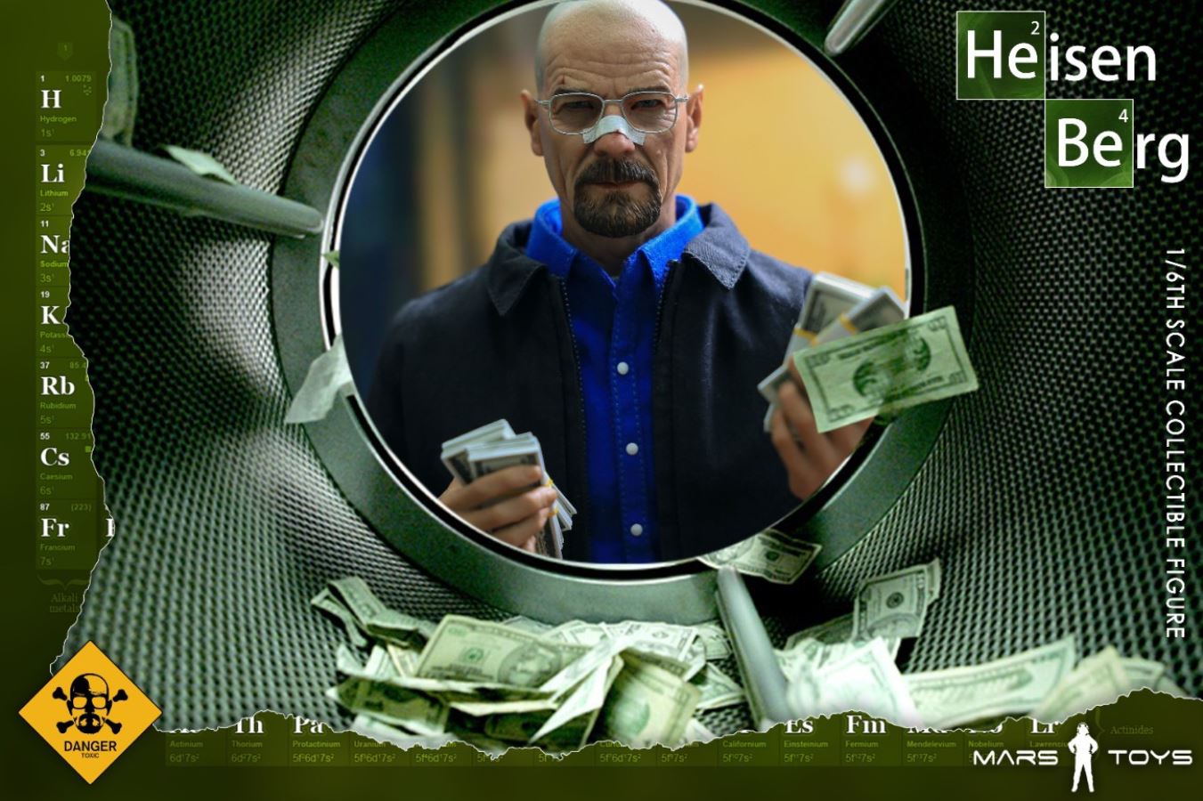 1/6 Heisenberg old white action figure set without body MAT001