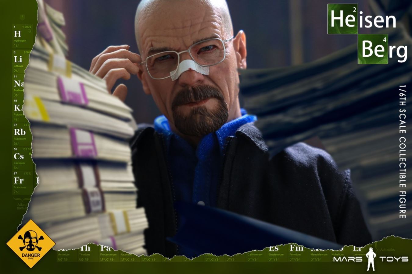 1/6 Heisenberg old white action figure set without body MAT001