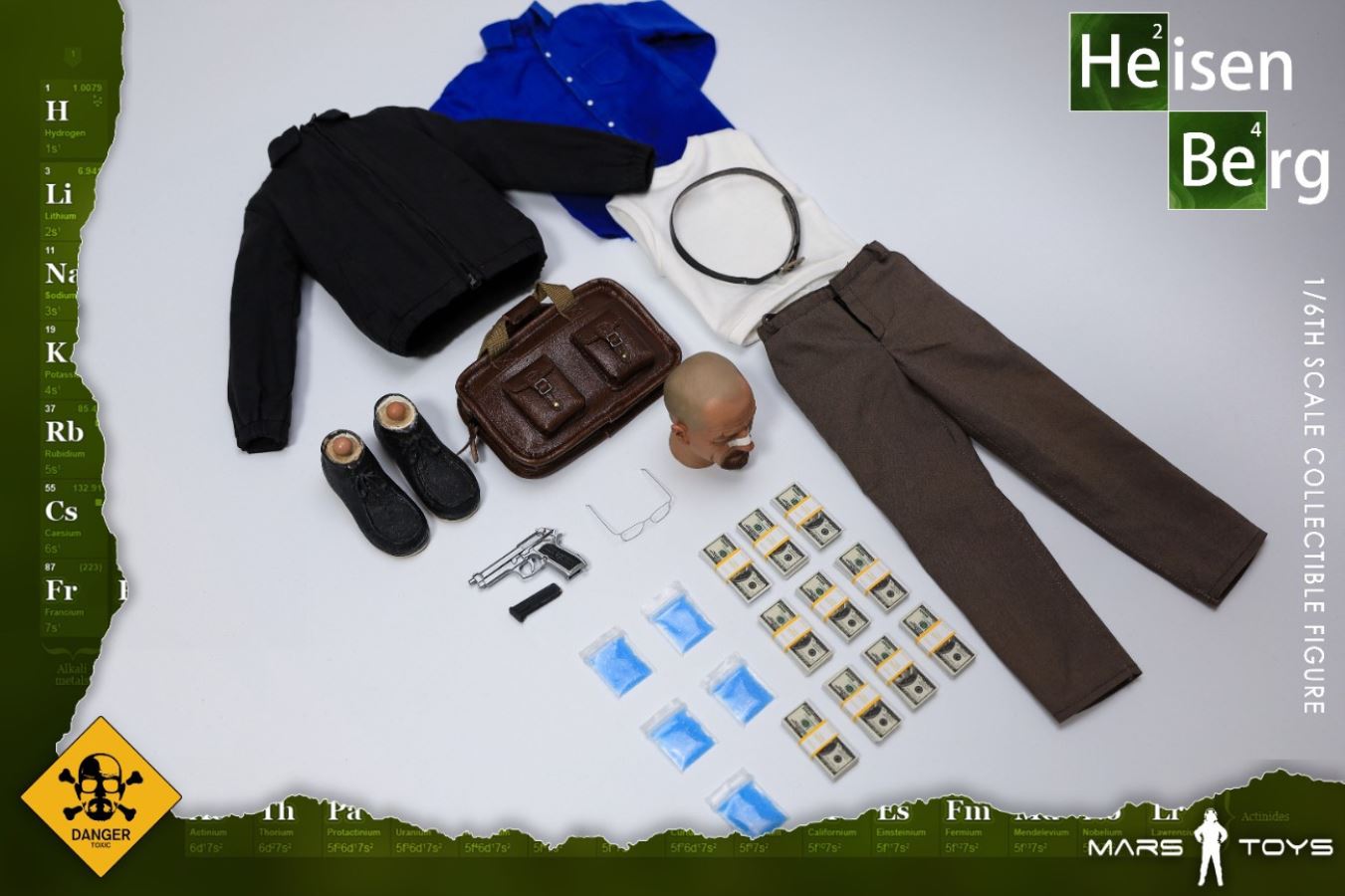 1/6 Heisenberg old white action figure set without body MAT001