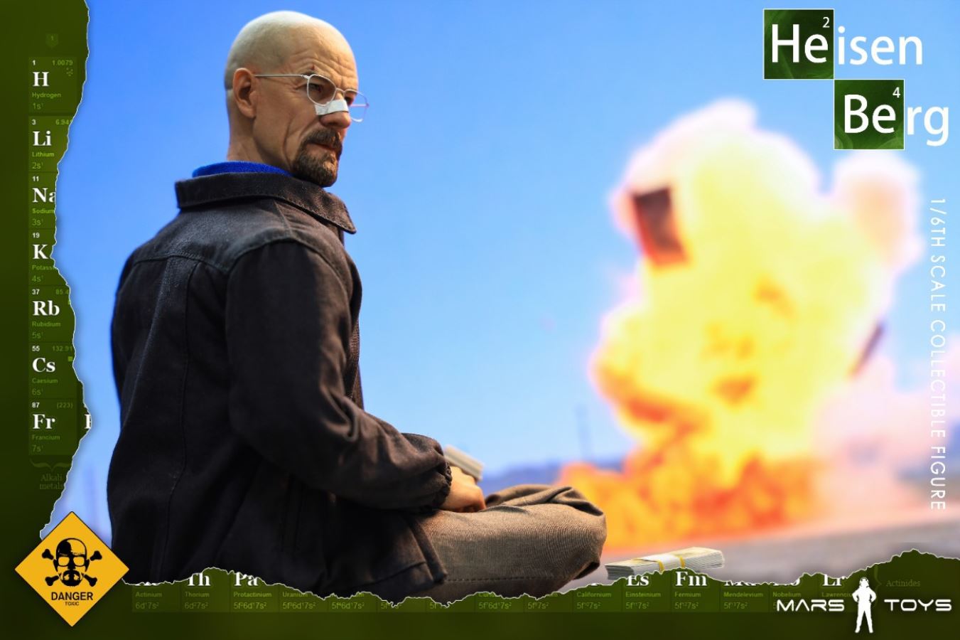 1/6 Heisenberg old white action figure set without body MAT001
