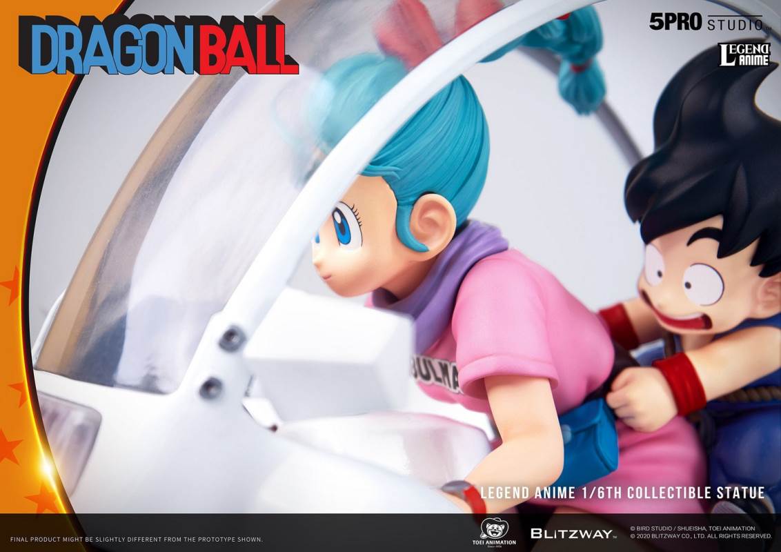 1/6 Dragon Ball - Buma and Goku driving a locomotive (5PRO-LA-70201)