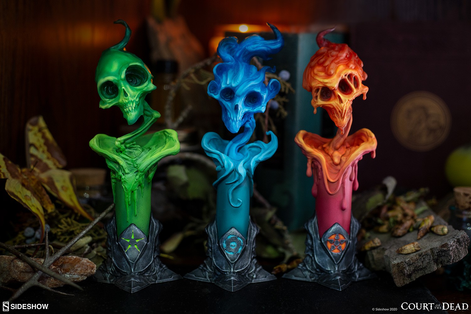 7-inch death court-ghost fire candles