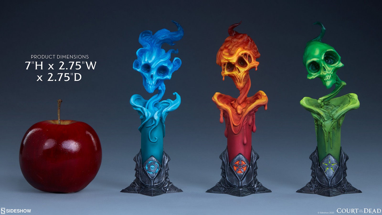 7-inch death court-ghost fire candles