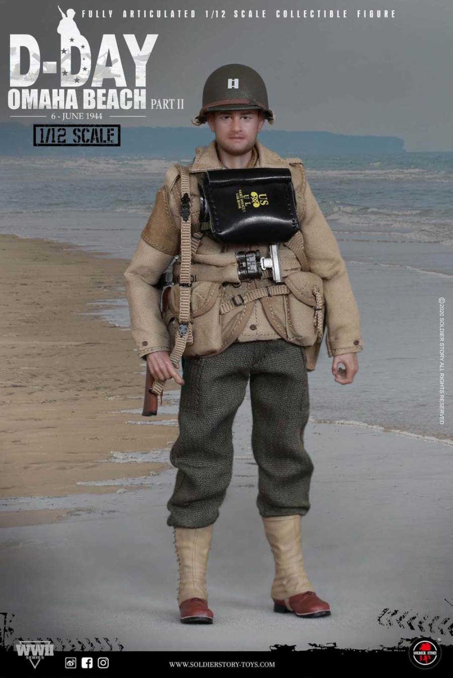 1/12 WWII US. 2nd Ranger Battalion - Captain