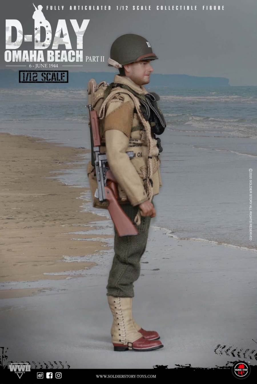 1/12 WWII US. 2nd Ranger Battalion - Captain