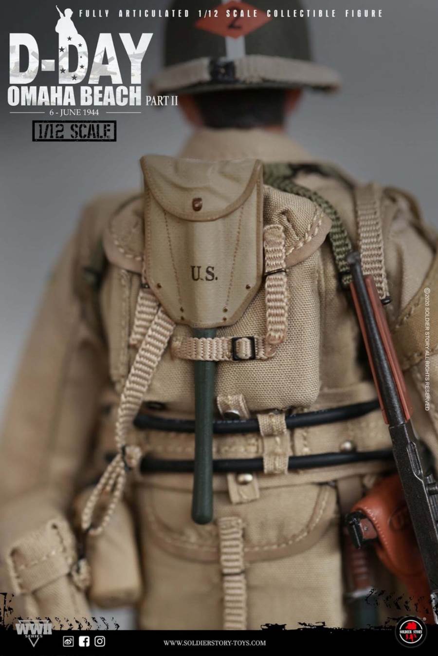 1/12 WWII US. 2nd Ranger Battalion - Captain