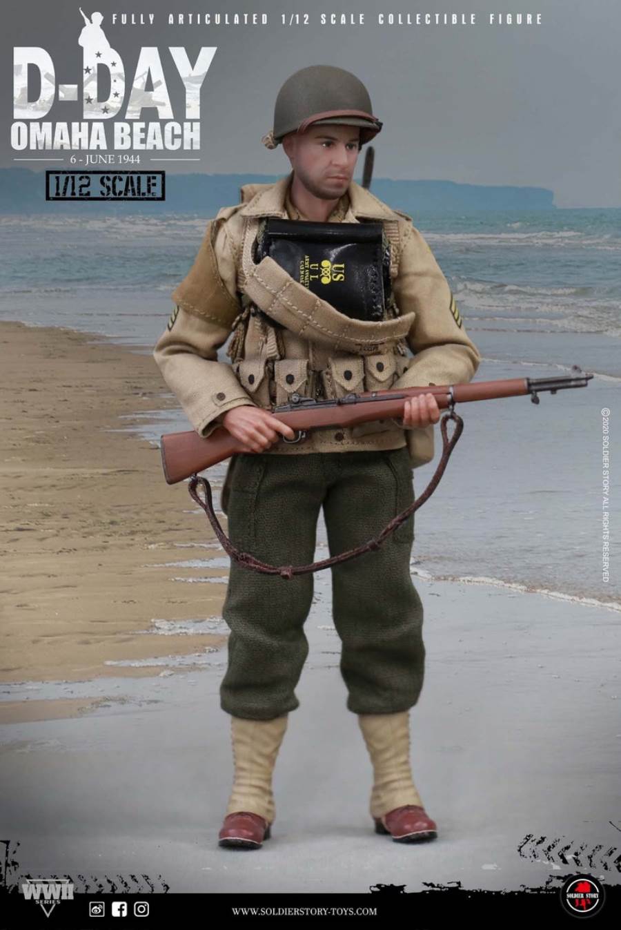 1/12 WWII US. 2nd Ranger Battalion - Captain