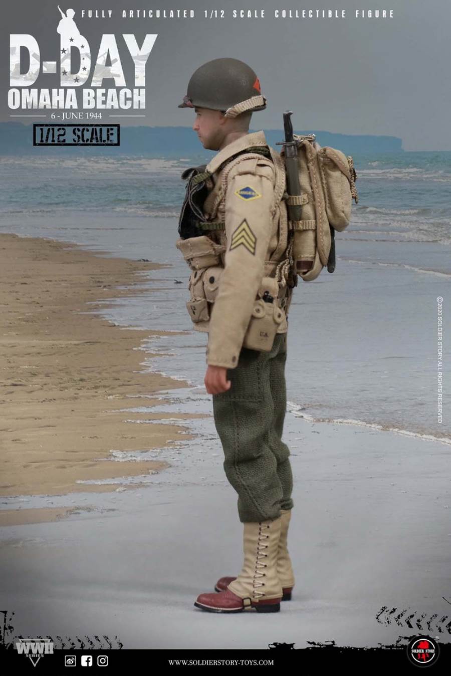 1/12 WWII US. 2nd Ranger Battalion - Captain