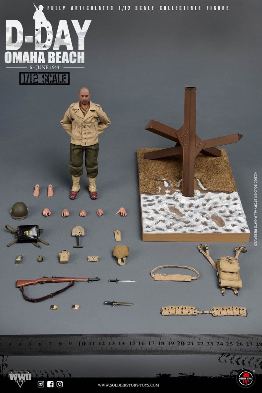 1/12 WWII US. 2nd Ranger Battalion - Captain