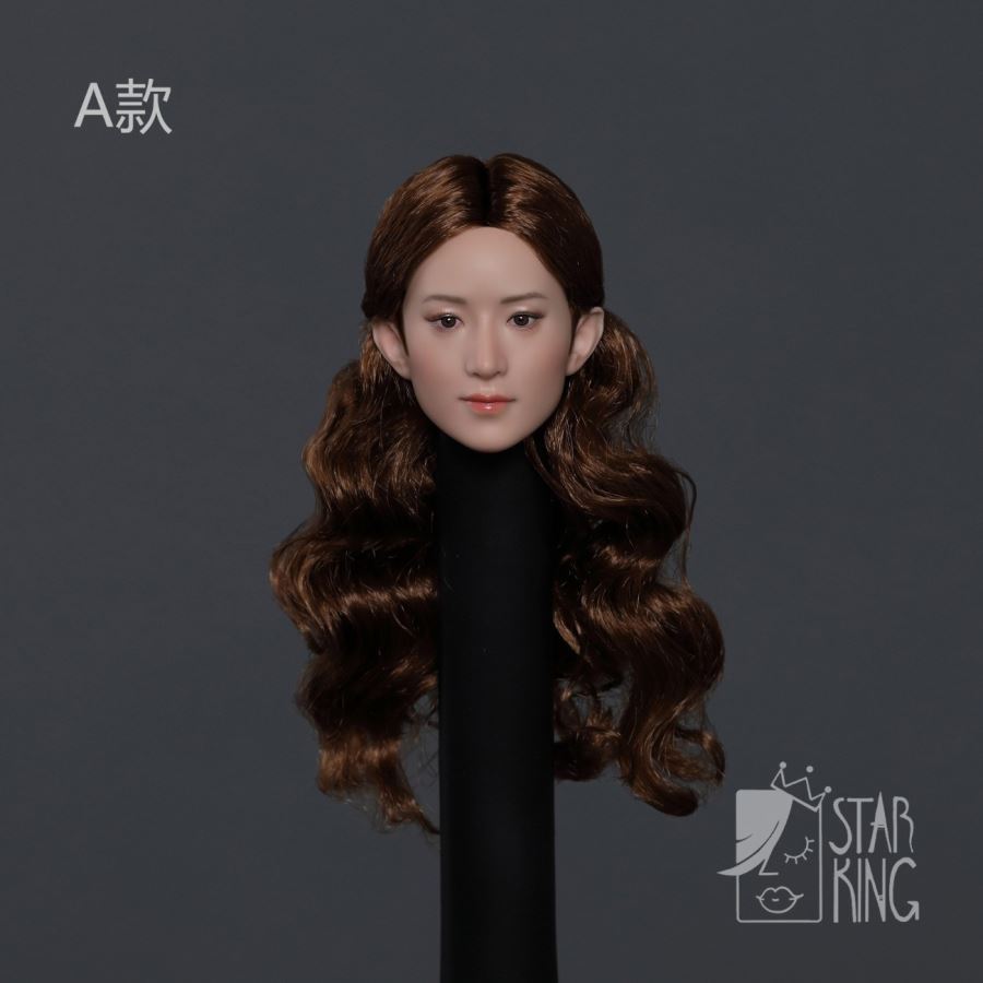 1/6 Asian beauty head carving [SK003] - 3 hairstyles