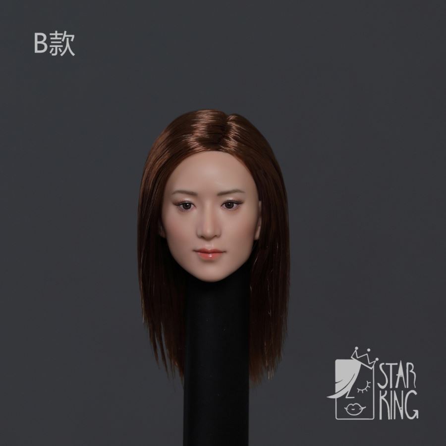 1/6 Asian beauty head carving [SK003] - 3 hairstyles