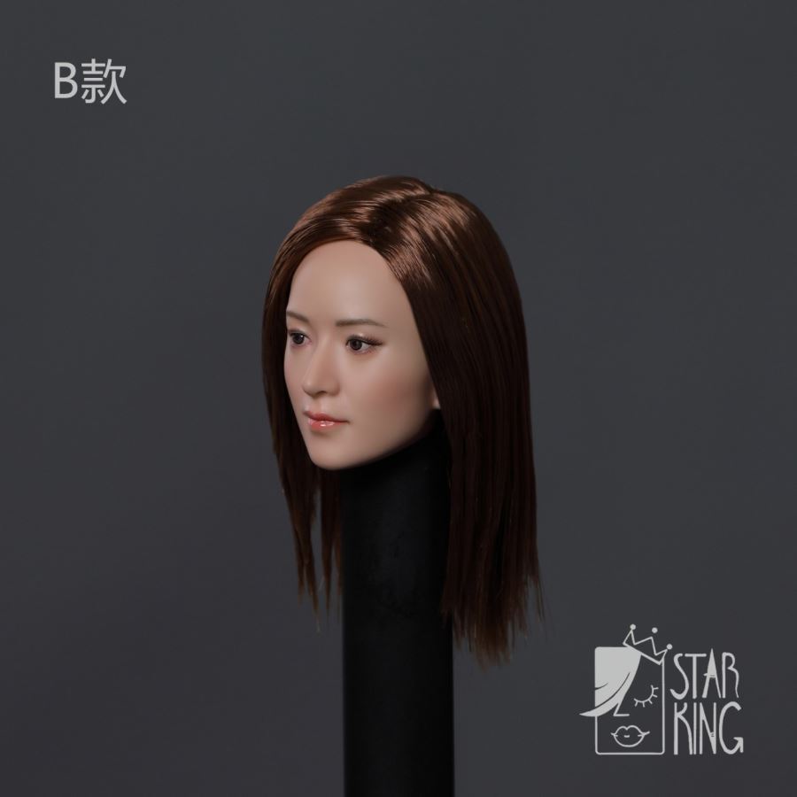 1/6 Asian beauty head carving [SK003] - 3 hairstyles