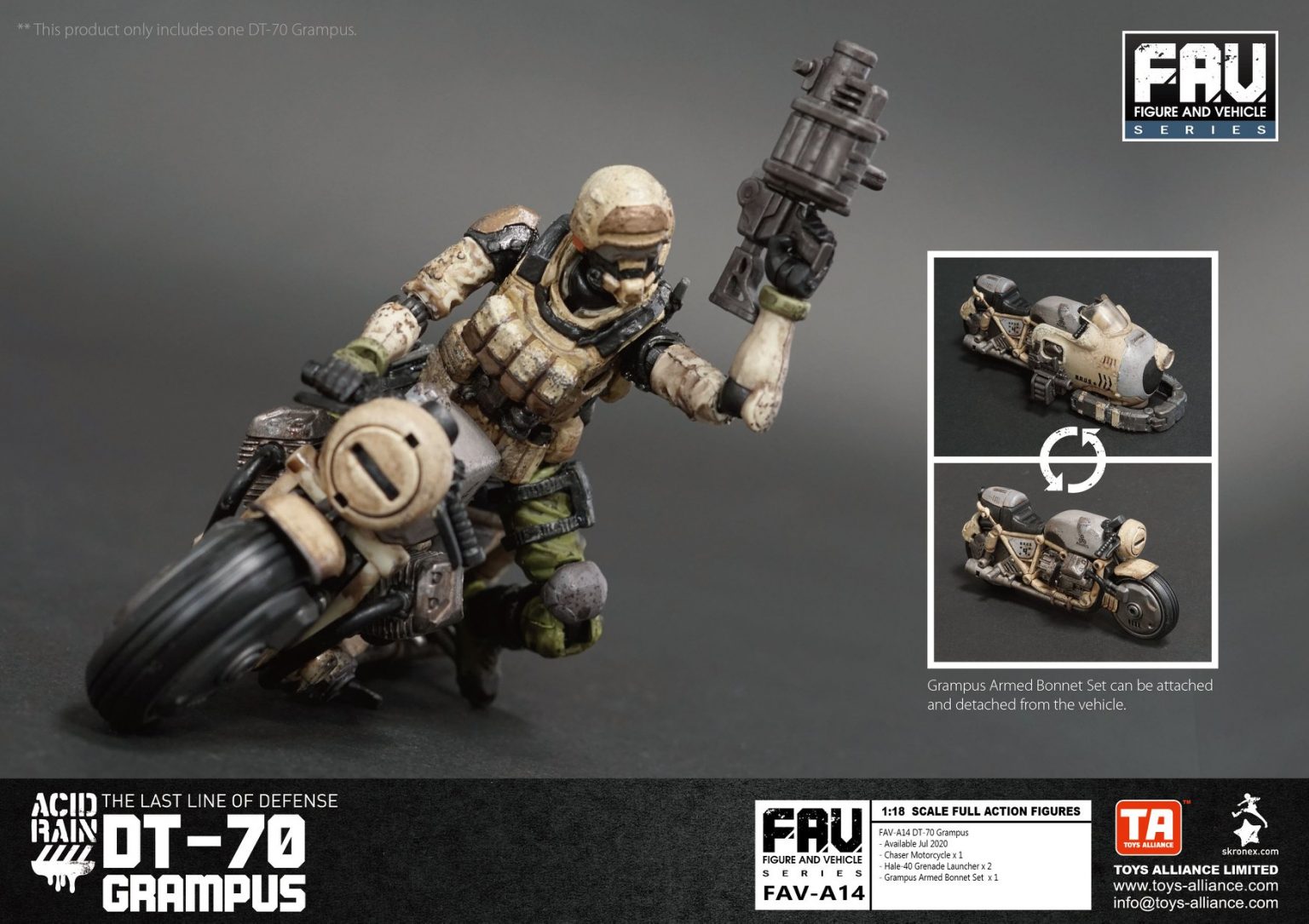 FAV-A14 Grey whale motorcycle (excluding soldiers)
