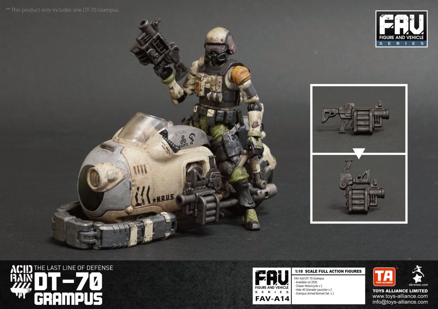 FAV-A14 Grey whale motorcycle (excluding soldiers)