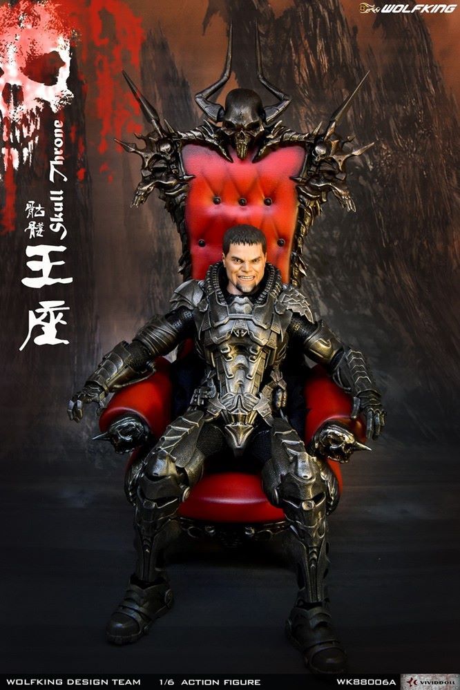 1/6 Skull Throne sofa scene decoration-WK88006A