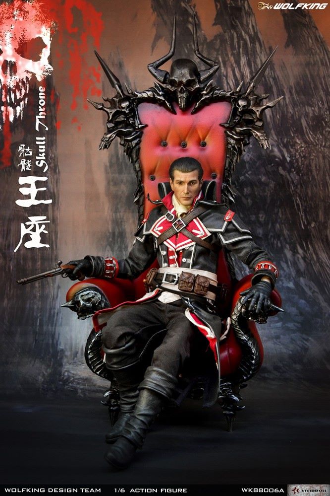 1/6 Skull Throne sofa scene decoration-WK88006A
