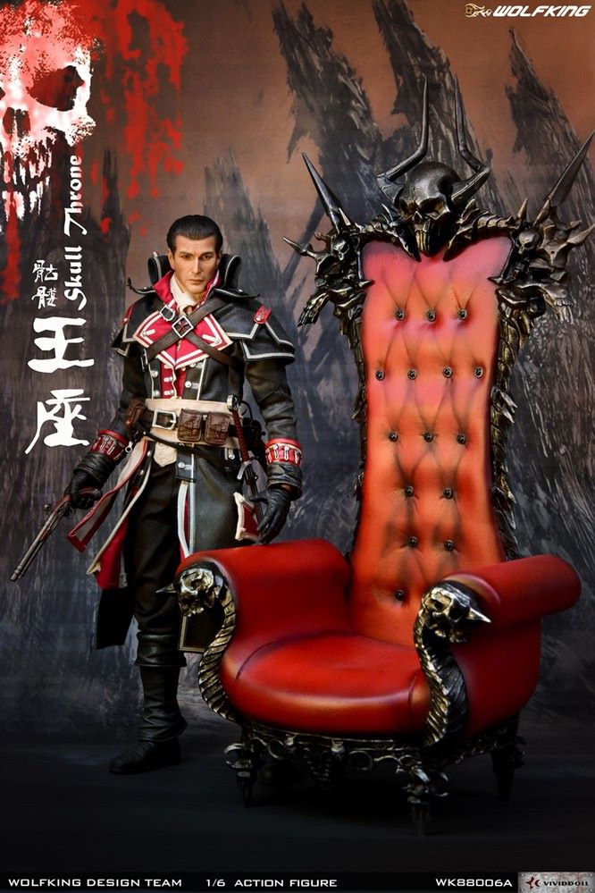 1/6 Skull Throne sofa scene decoration-WK88006A