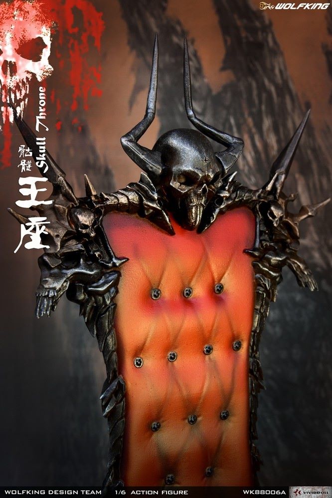 1/6 Skull Throne sofa scene decoration-WK88006A